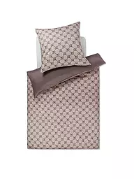 JOOP | Satin-Bettwäsche "Double" 70x90cm / 140x200cm (Schwarz/Silber) | grau