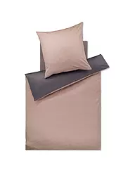 JOOP | Satin Bettwäsche 70x90cm/140x200cm MICRO PATTERN Rose/Grau | Rosa