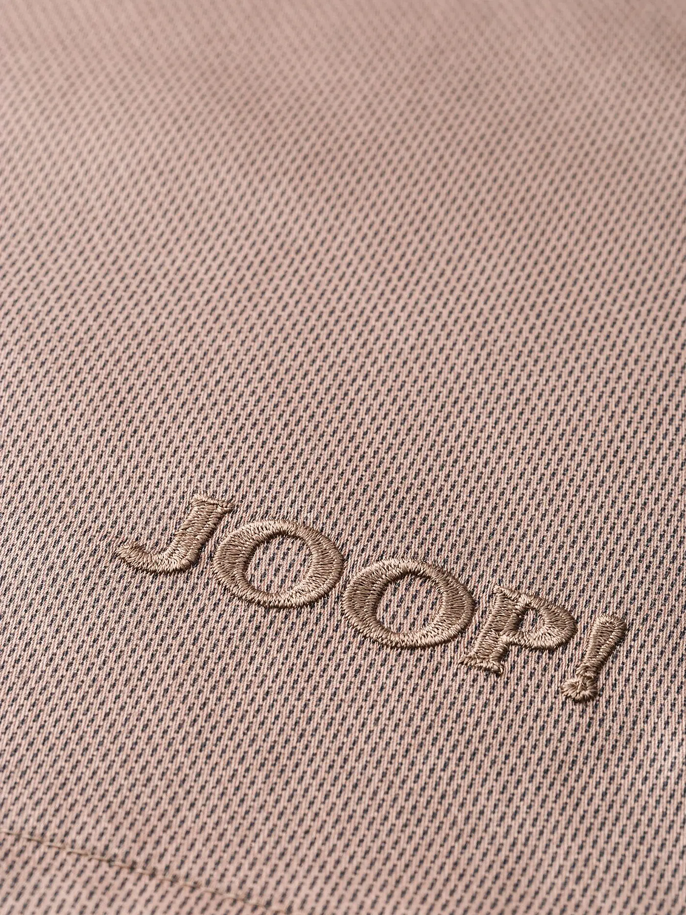 JOOP | Satin Bettwäsche 70x90cm/140x200cm MICRO PATTERN Rose/Grau | rosa