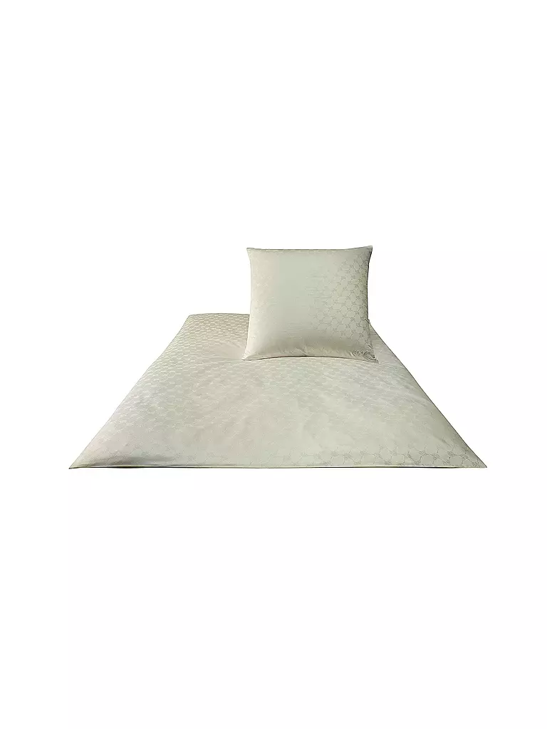 JOOP | Satin Bettwäsche Cornflower 70x90cm / 140x200cm Natur | creme