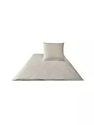 JOOP | Satin Bettwäsche Cornflower 70x90cm / 140x200cm Silber | beige