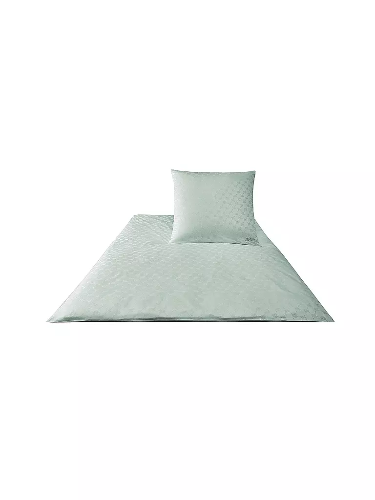 JOOP | Satin Bettwäsche Cornflower 70x90cm / 140x200cm Silber | silber