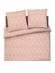 JOOP | Satin Bettwäsche CORNFLOWER CHARM 2x 70x90cm/200x200cm Vanille | beige