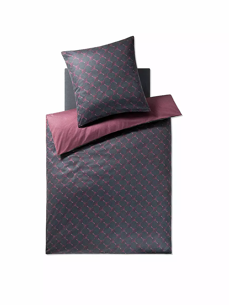 JOOP | Satin Bettwäsche Cornflower Double 70x90cm / 140x220cm Midnight Purple | dunkelblau