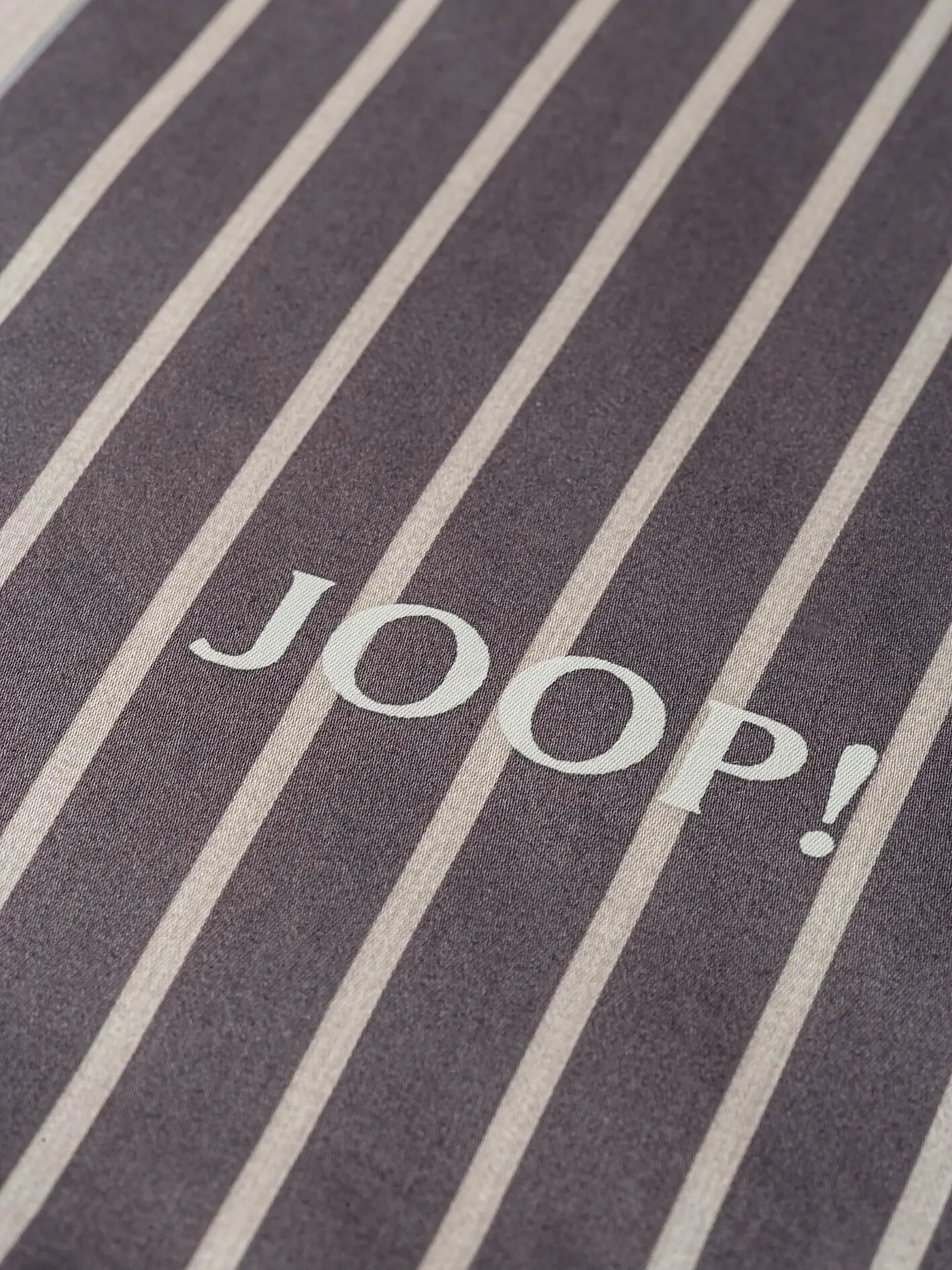 JOOP | Satin Bettwäsche DIVIDED 70x90cm / 140x220cm Stone | hellgrau