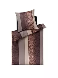 JOOP | Satin Bettwäsche LEO 70x90cm / 140x200cm Vanilla | grau