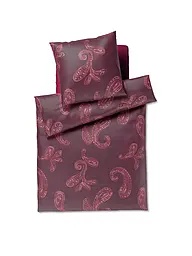 JOOP | Satin Bettwäsche PAISLEY 70x90cm/140x200cm Dkl Rot | dunkelrot