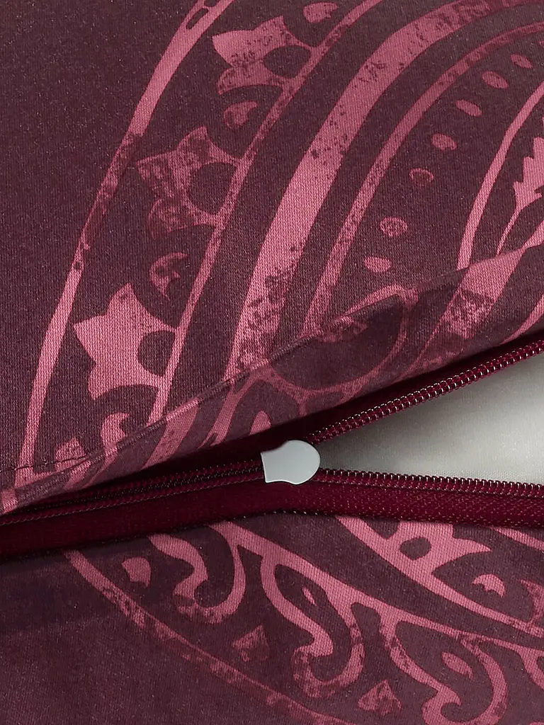 JOOP | Satin Bettwäsche PAISLEY 70x90cm/140x200cm Dkl Rot | dunkelrot