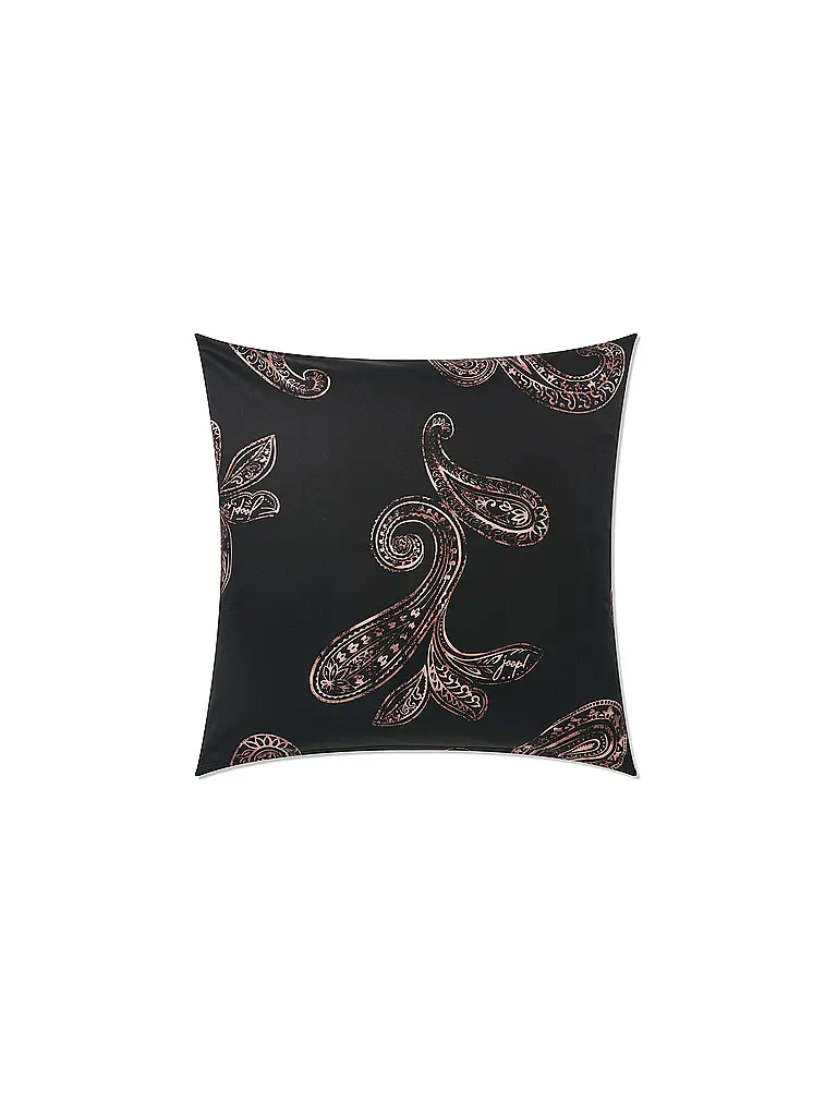 JOOP | Satin Bettwäsche PAISLEY 70x90cm/140x200cm Schwarz | schwarz