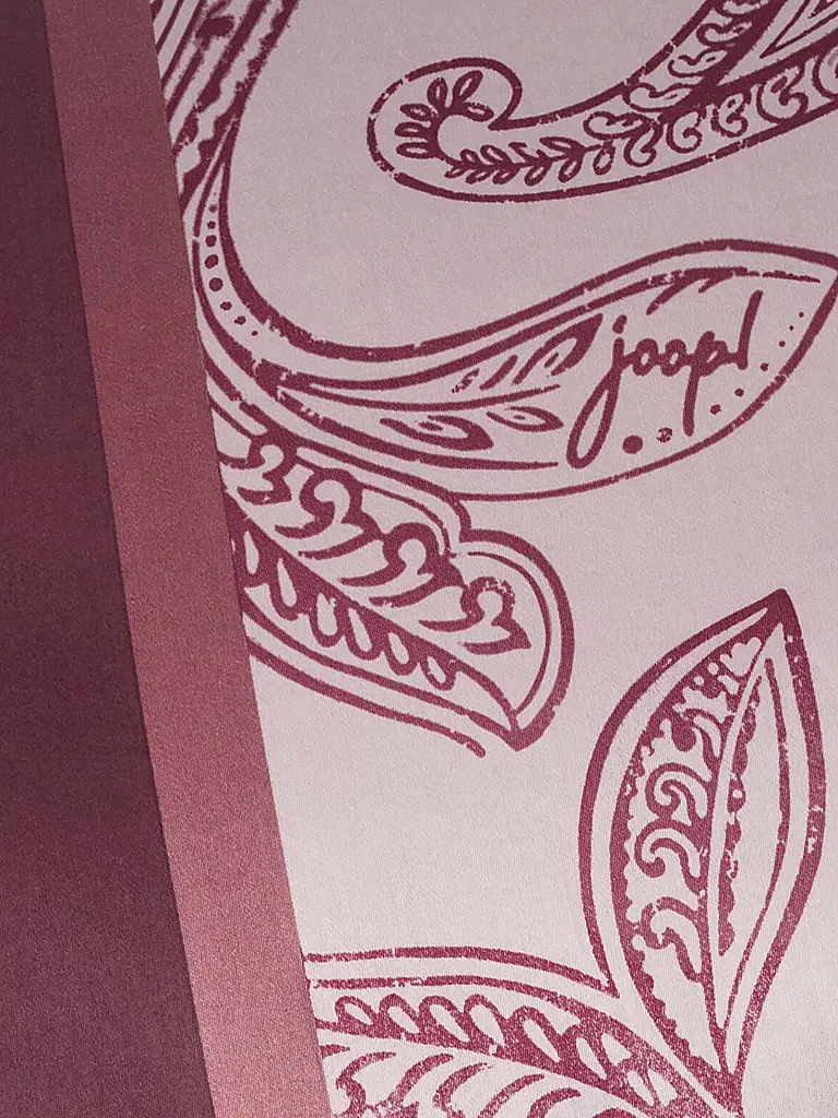 JOOP | Satin Bettwäsche PAISLEY STRIPES 2x70x90cm/140x200cm Dkl Rot | dunkelrot