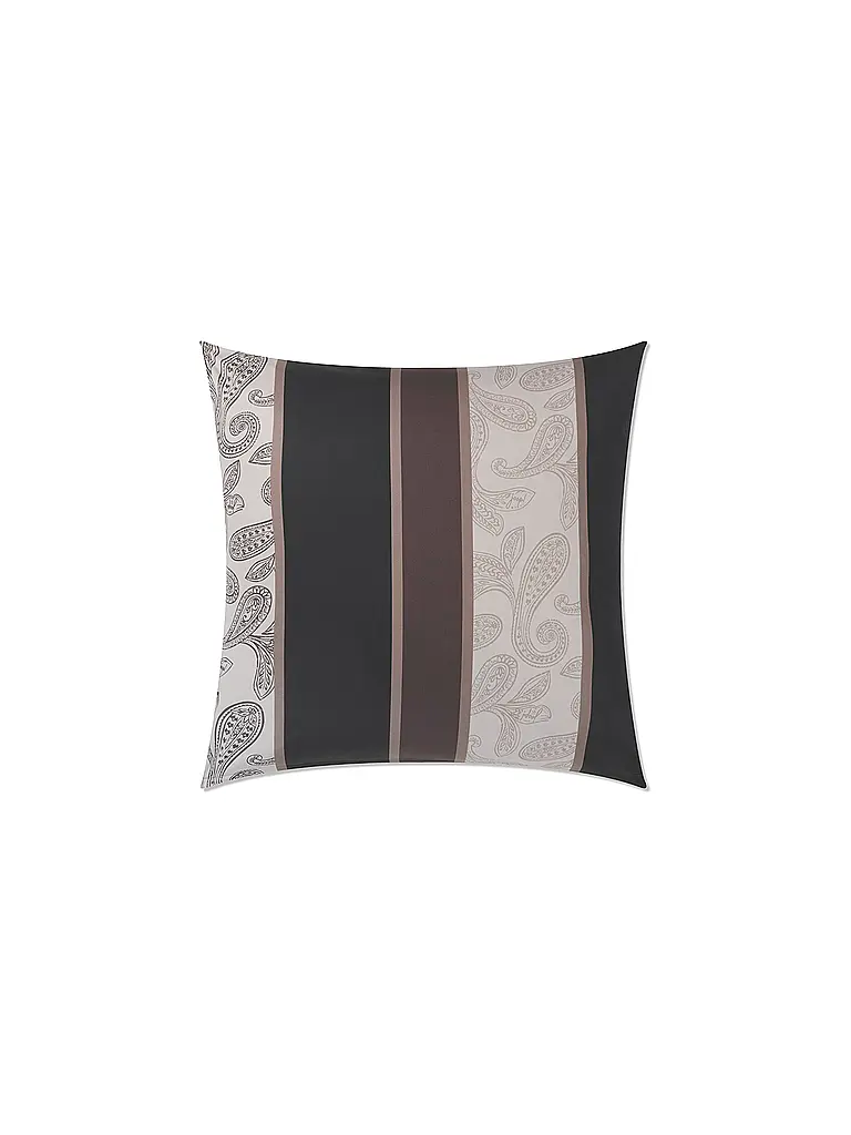 JOOP | Satin Bettwäsche PAISLEY STRIPES 2x70x90cm/140x200cm Schwarz | schwarz