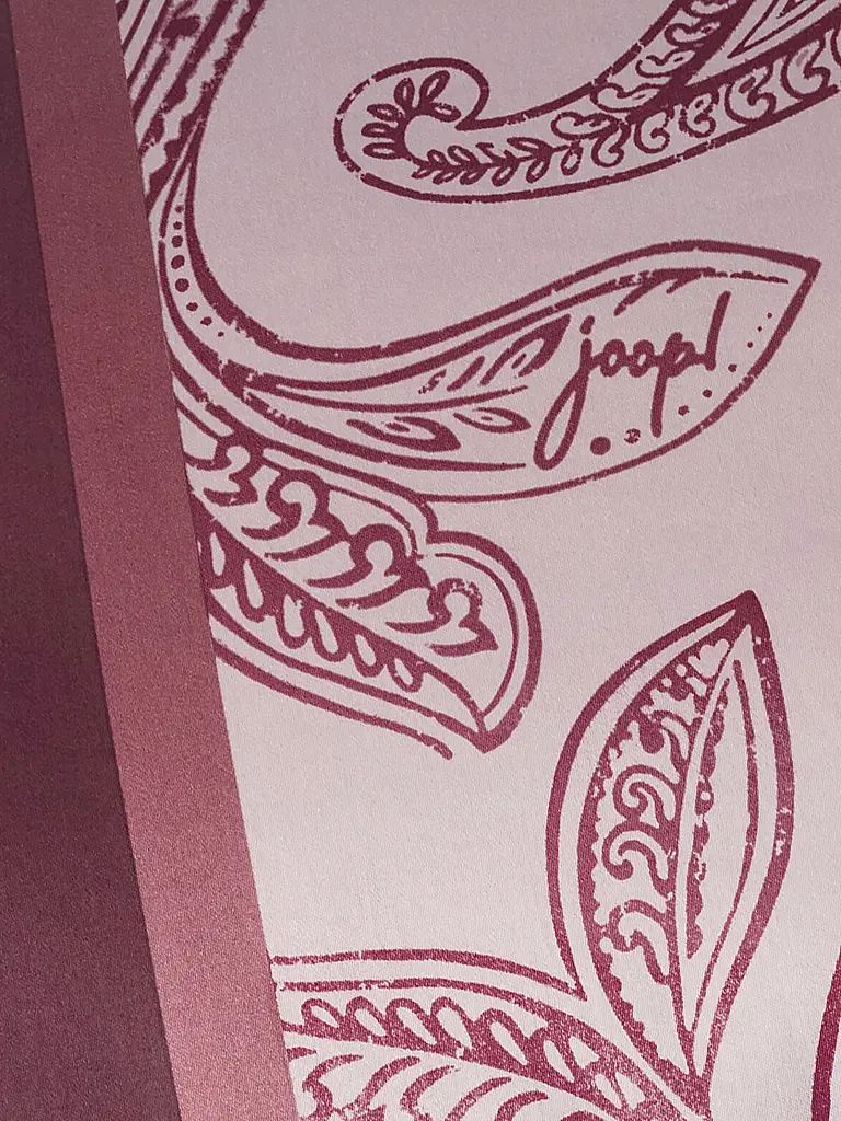 JOOP | Satin Bettwäsche PAISLEY STRIPES 70x90cm/140x200cm Dkl Rot | dunkelrot