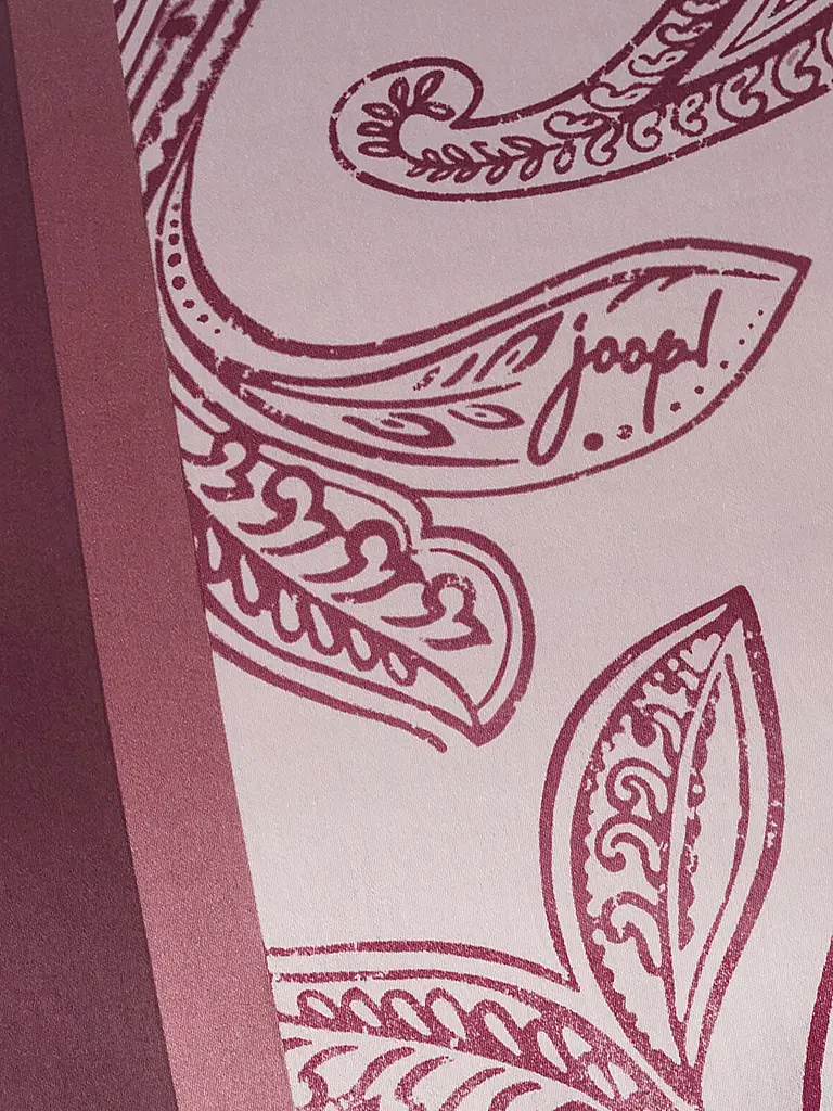 JOOP | Satin Bettwäsche PAISLEY STRIPES 70x90cm/140x220cm Dkl Rot | dunkelrot