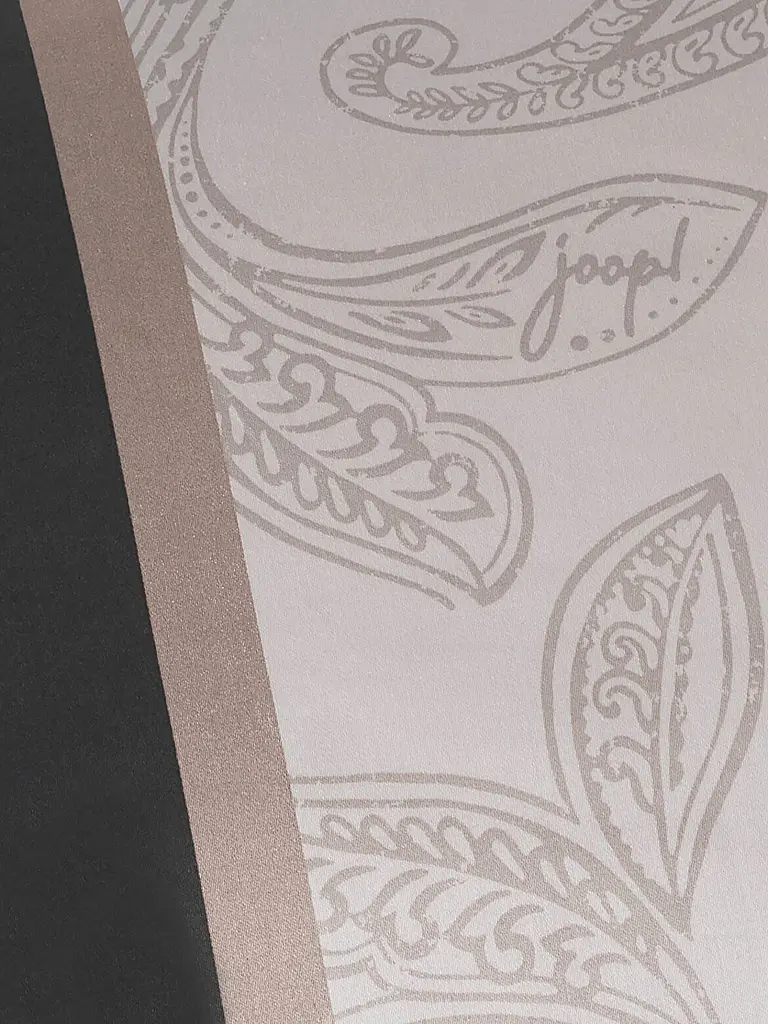 JOOP | Satin Bettwäsche PAISLEY STRIPES 70x90cm/140x220cm Schwarz | schwarz