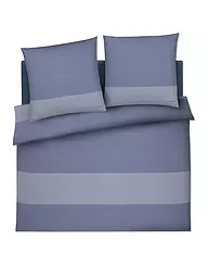 JOOP | Satin Bettwäsche SPLIT 2x 70x90cm / 200x200cm Stone  | hellblau