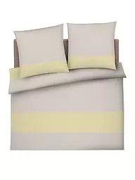 JOOP | Satin Bettwäsche SPLIT 2x 70x90cm / 200x200cm Stone  | creme