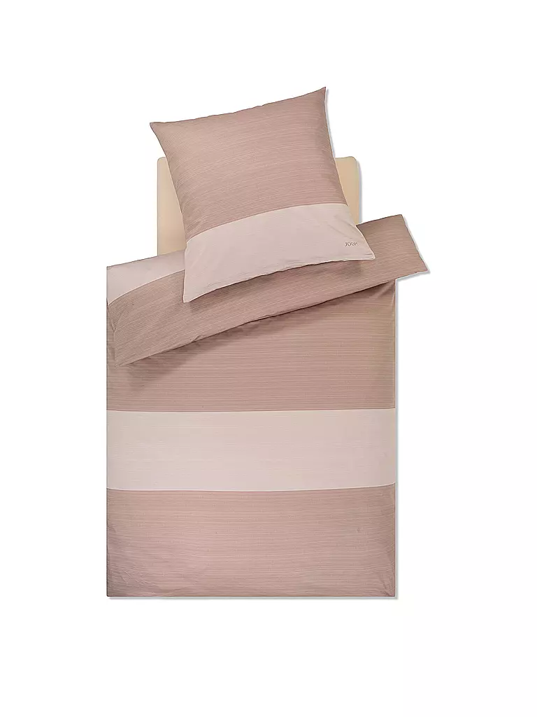 JOOP | Satin Bettwäsche SPLIT 70x90cm / 140x200cm Nude | beige