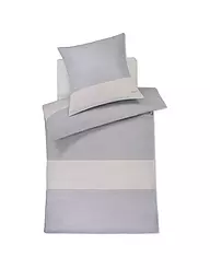 JOOP | Satin Bettwäsche SPLIT 70x90cm / 140x220cm Vanilla | hellgrau