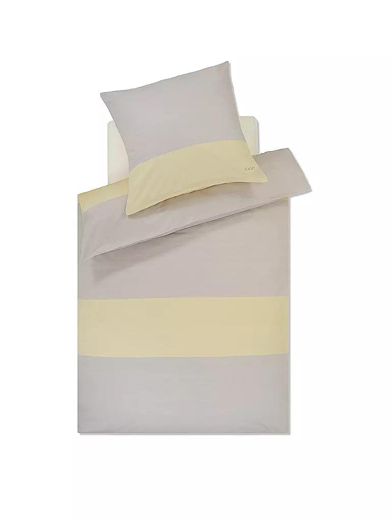 JOOP | Satin Bettwäsche SPLIT 70x90cm / 140x220cm Vanilla | creme