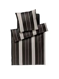 JOOP | Satin Bettwäsche STRIPES 70x90cm/140x200cm Schwarz | schwarz