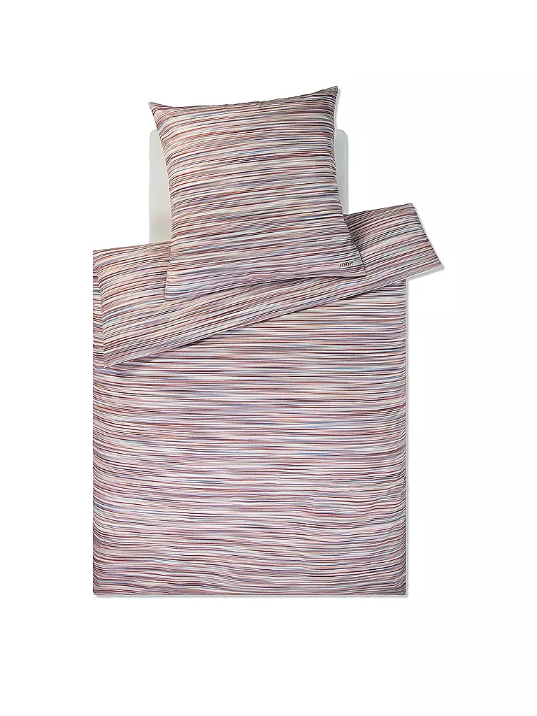 JOOP | Satin Bettwäsche VIVID 2x 70x90cm/200x200cm Blush | koralle