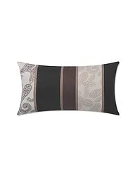 JOOP | Satin Kissenhülle 40x80cm PAISLEY STRIPES Schwarz | schwarz