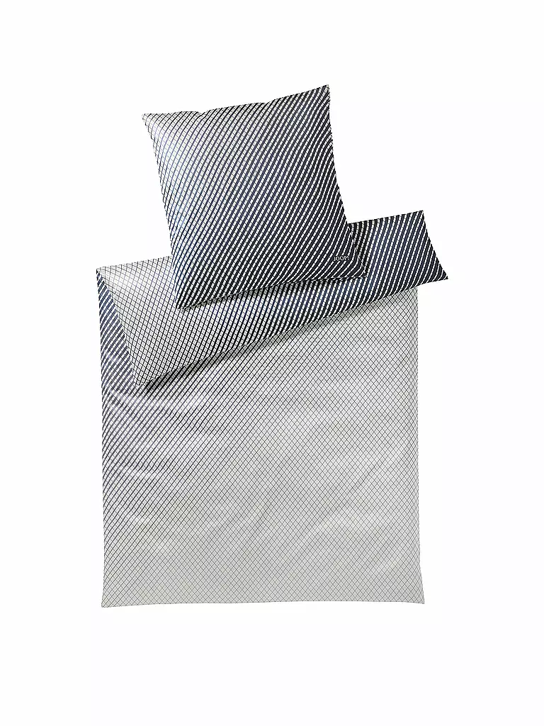 JOOP | Satin-Bettwäsche "Diamond" 70x90cm / 140x200cm  | grau