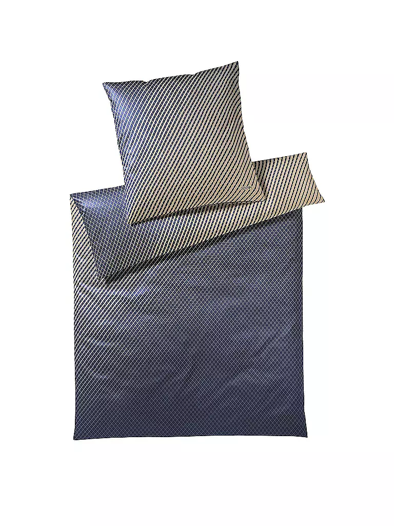 JOOP | Satin-Bettwäsche "Diamond" 70x90cm/140x220cm  | blau