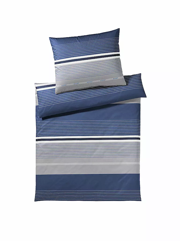 JOOP | Satin-Bettwäsche "Fit" 70x90cm/140x200cm  | blau