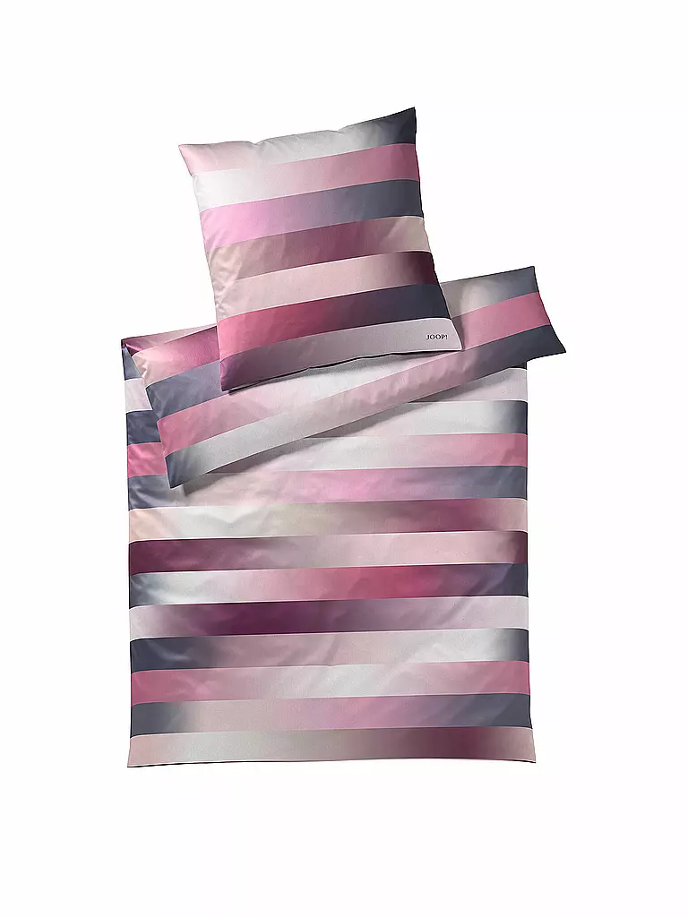 JOOP | Satin-Bettwäsche "Flow" 70x90cm/140x200cm (Berry) | pink