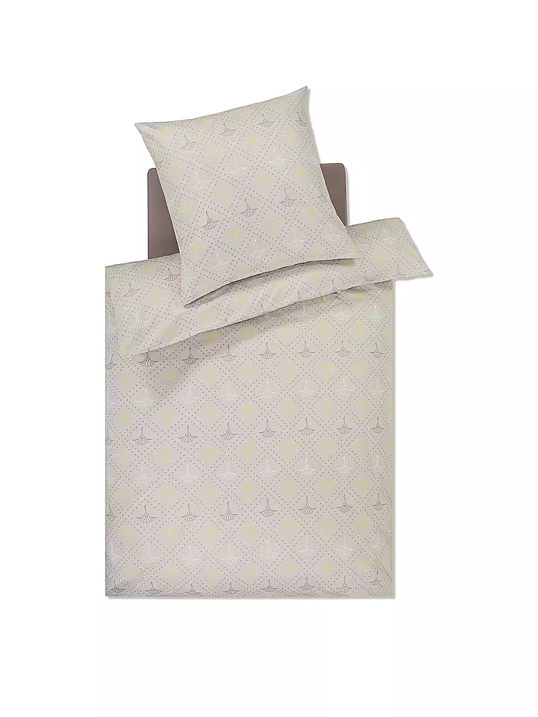 JOOP | Satin-Bettwäsche CORNFLOWER CHARM 70x90 / 140x200cm Vanilla | creme