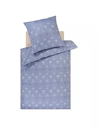 JOOP | Satin-Bettwäsche CORNFLOWER CHARM 70x90 / 140x220cm Vanilla | hellblau