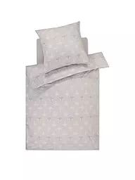 JOOP | Satin-Bettwäsche CORNFLOWER CHARM 70x90 / 140x220cm Vanilla | hellgrau