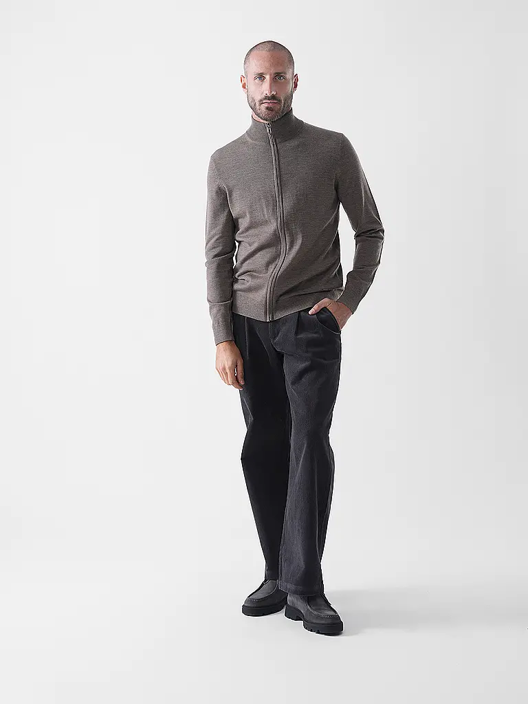 JOOP | Strickjacke DAVIS | hellbraun