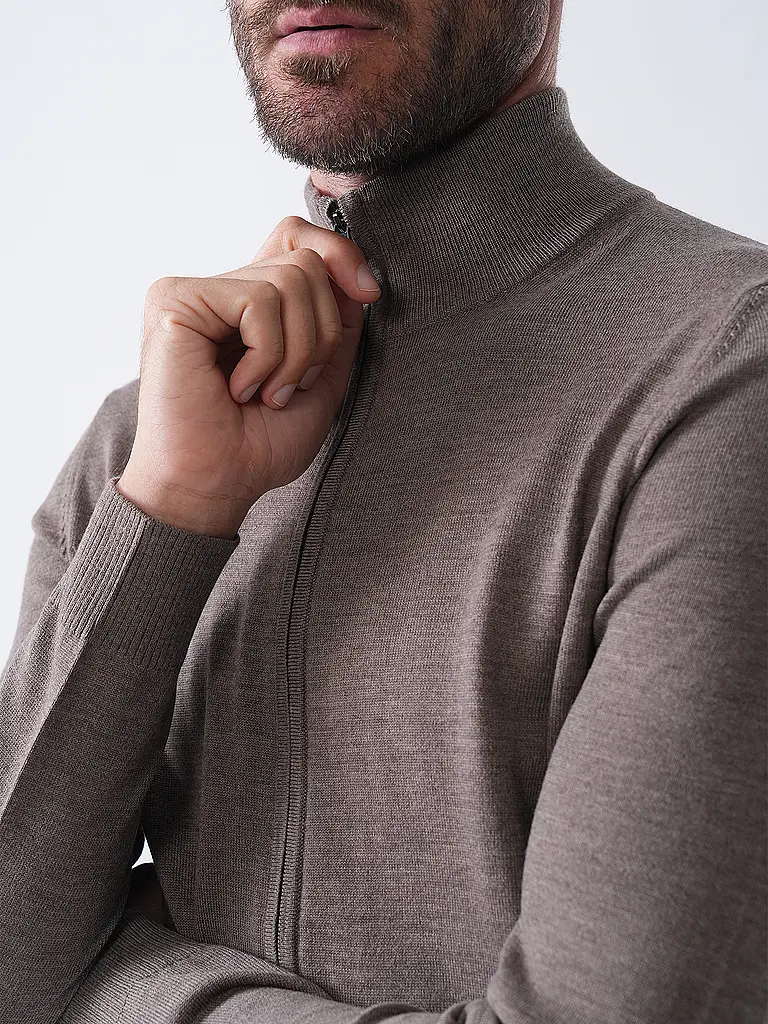JOOP | Strickjacke DAVIS | hellbraun