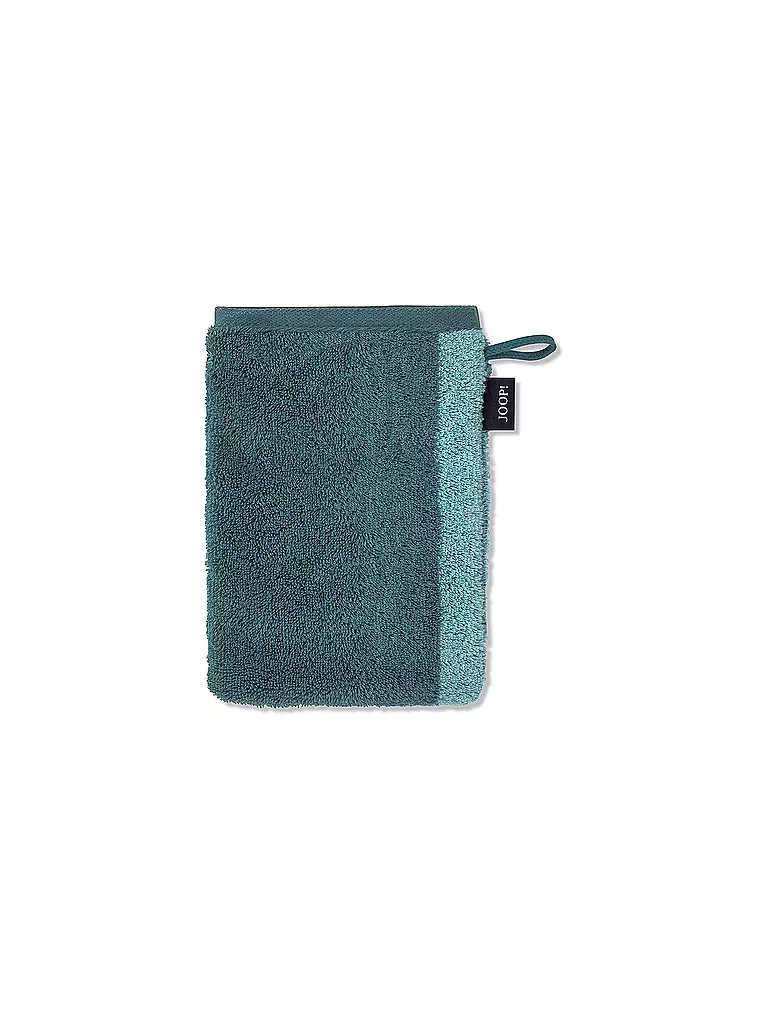 JOOP | Waschhandschuh 16x22cm Tone Double Aqua | petrol