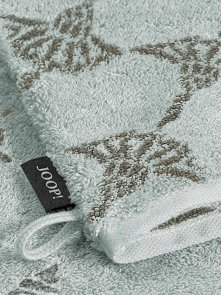JOOP | Waschhandschuh Classic Cornflower 16x22cm Salbei | hellgrün