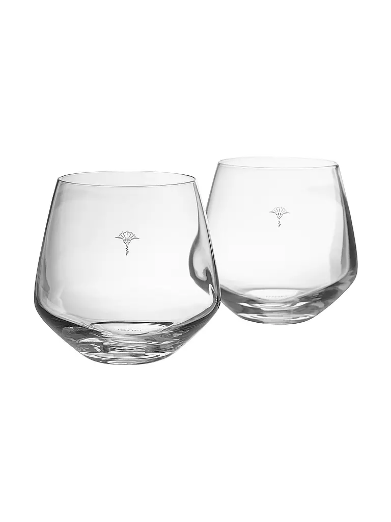 JOOP | Wasserglas 2er Set 0,39l Single Cornflower | transparent