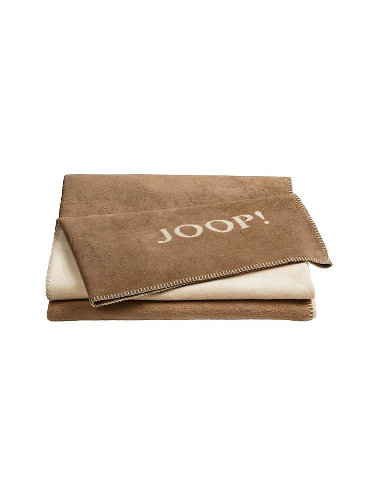 JOOP | Wohndecke "Uni Doubleface" 150x200cm (Cashew-Macchiatto) | braun