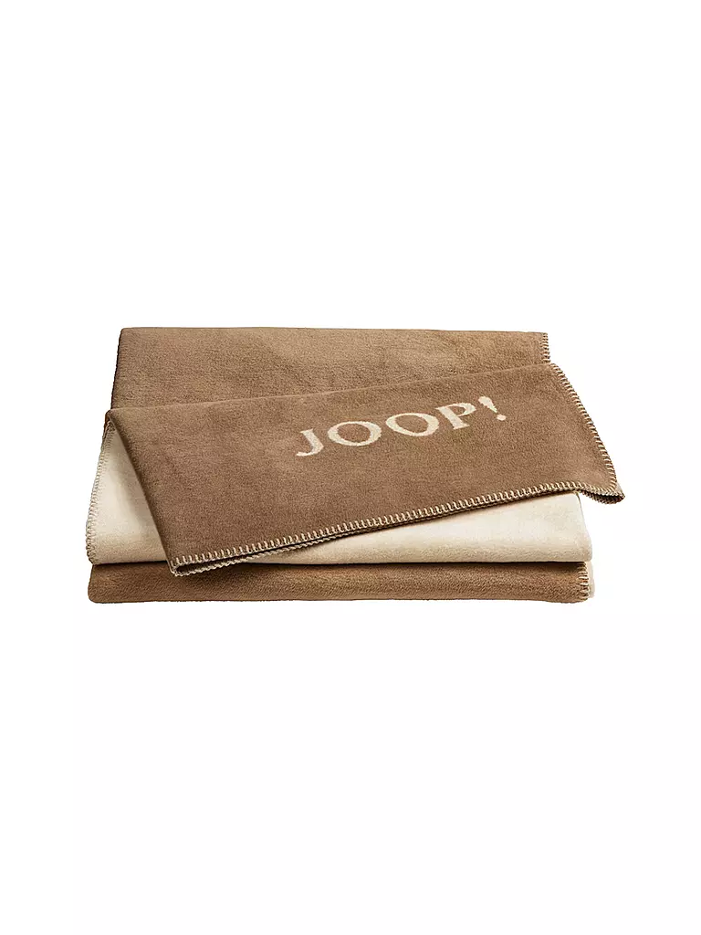 JOOP | Wohndecke "Uni Doubleface" 150x200cm (Cashew-Macchiatto) | braun