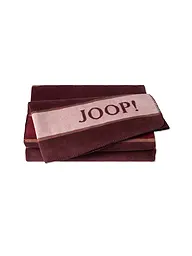 JOOP | Wohndecke - Plaid 150x200cm JOOP! STRIPES Schwarz | dunkelrot