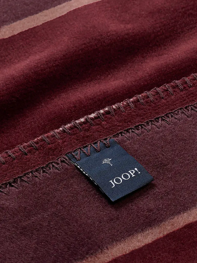 JOOP | Wohndecke - Plaid 150x200cm JOOP! STRIPES Rouge | 