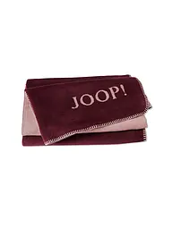 JOOP | Wohndecke "Uni Doubleface" 150x200cm (Ecru-Feder) | dunkelrot