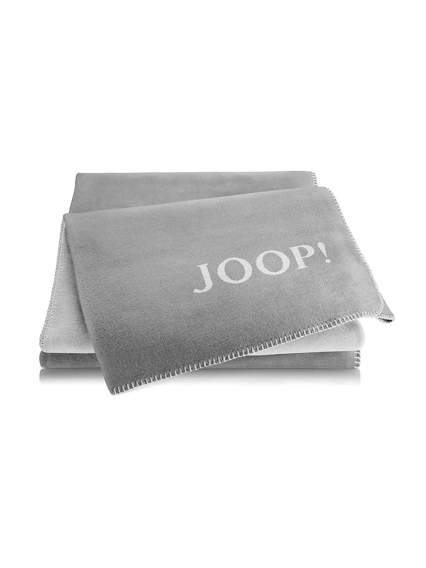 JOOP | Wohndecke "Uni Doubleface" 150x200cm (Ecru-Feder) | grau