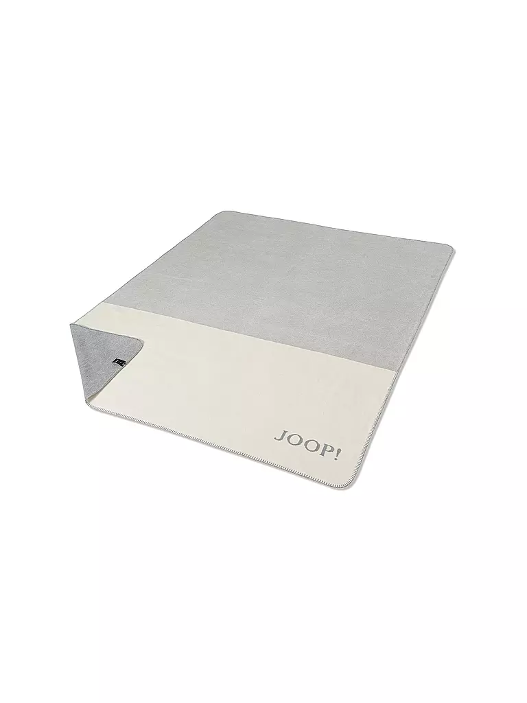 JOOP | Wohndecke 150x200cm SPLIT Stein | hellgrau