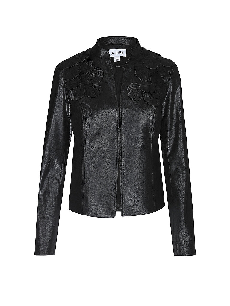 JOSEPH RIBKOFF Jacke in Lederoptik schwarz | L