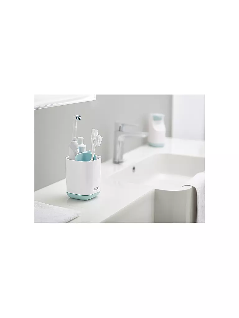 JOSEPH JOSEPH | EasyStore™ Zahnbürstenhalter Weiss/Blau | blau