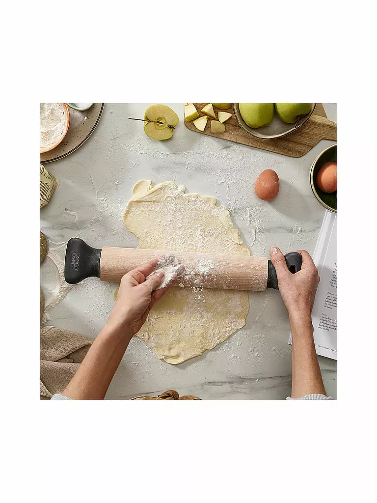 JOSEPH JOSEPH | Grip-Pin™ Nudelholz 40cm Buche/Grau | braun