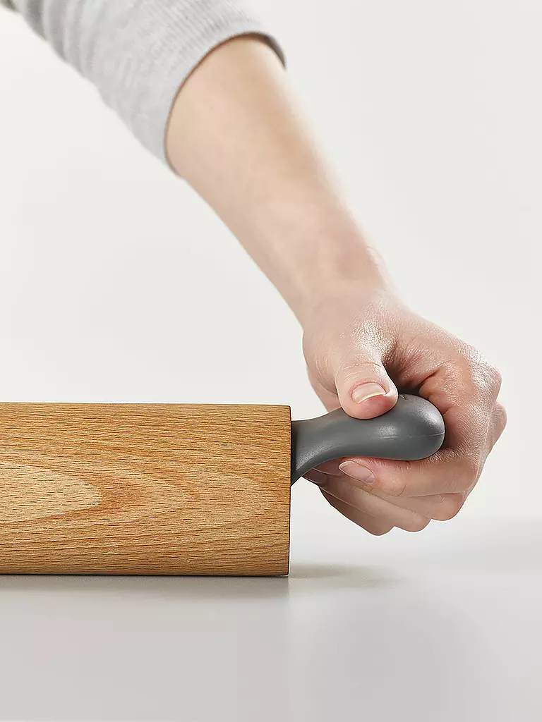 JOSEPH JOSEPH | Grip-Pin™ Nudelholz 40cm Buche/Grau | braun