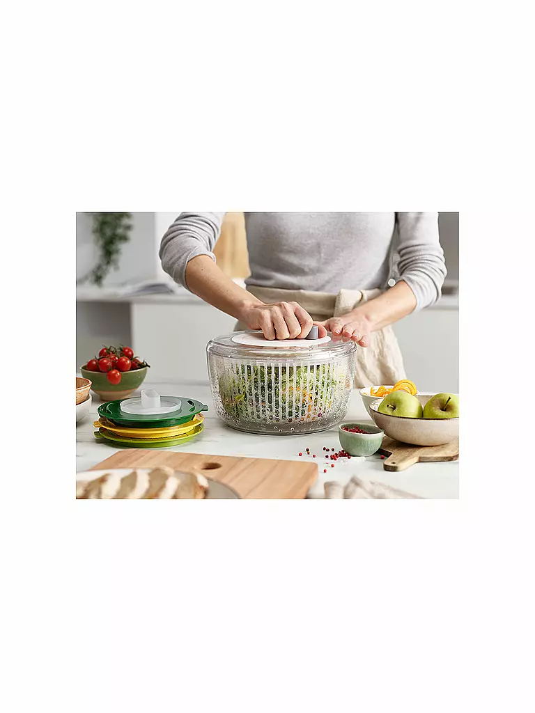 JOSEPH JOSEPH | Multi-Prep™ 4-teiliges Salatzubereitungsset 25cm | transparent